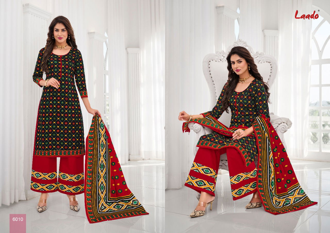 Laado 60 Latest Regular Wear Cotton Printed Dress Material COllection